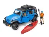 bruder Jeep Wrangler Rubicon Unlimited mit Kajak und Figur Produktbild-Vorschau 7