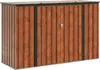 vidaXL Gartenlagerbox Braun 214 x 82 x 132 cm Stahl Produktbild-Vorschau 1
