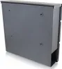 A gray mailbox is shown from a rear, slightly angled perspective against a white background. Produktbild-Vorschau