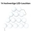 Spiegelleuchte, 14er Hollywood LED Spiegelleuchte mit Produktbild-Vorschau 9