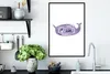 MuchoWow® MuchoWow® Gerahmtes Poster Narwal - Lila - Produktbild-Vorschau 3