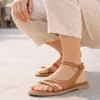 Damen Leichte Sandalen Aus Naturleder Sommer Schuhe in Produktbild-Vorschau 6