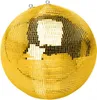 Spiegelkugel mit Sicherheitsöse 50cm gold // Discokugel - Produktbild-Vorschau 1