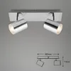 LED Badleuchte Spotleuchte IP44 GU10 IP44 5 W chrom Produktbild-Vorschau 2