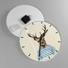 Wanduhr - Rund - Glasuhr - Hipster Anthropomorphismus Produktbild-Vorschau 2