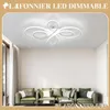 ZMH LED plafondlamp, wit. Plafondlamp, dimbaar met Productafbeelding-voorbeeld 11