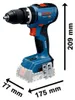 Akku-Schlagbohrschrauber GSB 18V-65, 2 x Akku GBA 18V 5.0Ah Produktbild-Vorschau 2