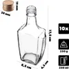 KADAX Glasflaschen 250ml mit Schraubverschluss, 10 Stück, Produktbild-Vorschau 2