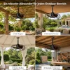 Ventilateur de plafond d'extérieur de 50 cm avec éclairage Voir les images du produit 9