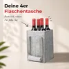 4er Flaschentasche Filz – Kompakter Flaschenträger für bis Produktbild-Vorschau 4
