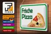 Blechschild  Hinweis frische Pizza Verkauf, 30x20 cm, Produktbild-Vorschau 4