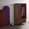sweeek - Kleiderschrank im Vintage-Stil mit Holzdekor, 2 Produktbild-Vorschau 5