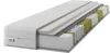 A cross-section of a mattress is shown, revealing its internal layers and construction. Produktbild-Vorschau