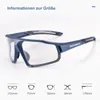 ROCKBROS Photochrome Lunettes de soleil de vélo Bleu Voir les images du produit 3