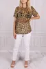 Luftige Bluse mit Schlitzen, Leopardenmuster John Zack M-L Produktbild-Vorschau 5