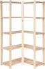 STOLMAK Drevený rohový regál 83x170x38 cm borovica, 5 Náhľad obrázku produktu 1