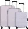Three suitcases of varying sizes are arranged side-by-side against a white background. Produktbild-Vorschau