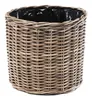Kobolo Übertopf DURO 40 cm Dm. rund aus Rattan mit Folie -  Produktbild-Vorschau 1