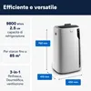 Delonghi PAC EL92 Silent Mobiles Monoblock-Klimagerät, 2,5 Produktbild-Vorschau 3