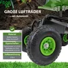 Gartenscooter mit Ablage Stahl 150 kg Sitzhöhe 44-52 cm Produktbild-Vorschau 5