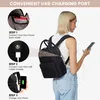 Damen Rucksack 13,3 Zoll Schwarz, Wasserdicht, 2-in-1 Produktbild-Vorschau 5
