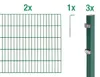 Alberts Doppelstabmatten Zaun, Höhe 160 cm, Länge 4 m, Produktbild-Vorschau 2