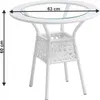 Kondela Jenar 1+2 künstliches Rattan-Gartenset - weiß Produktbild-Vorschau 11