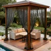 2er Set Vorhänge Voile Blumenmuster Outdoor Vorhang Produktbild-Vorschau 10