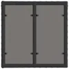 vidaXL Gartentisch Schwarz 55 x 55 x 37 cm PE Rattan und Produktbild-Vorschau 4