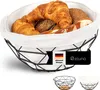 eluno Corbeille à fruits - corbeille à pain, en métal noir Voir les images du produit 1
