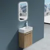 doporro Mobile Bagno Sospeso 46cm Marrone Chiaro, Mobile Anteprima dell’immagine prodotto 4