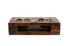 Bulldog francese I - Supporto in legno con ciotole per Anteprima dell’immagine prodotto 2