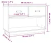 vidaXL TV-Schrank Honigbraun 90x40x60 cm Massivholz Kiefer Produktbild-Vorschau 8