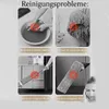 Collage mit häufigen Reinigungsproblemen: Handwäsche eines Wischtuchs, schwierige Reinigung von Haaren aus einem Streifenwischer und schwierige Reinigung von Haaren aus einem Flachwischer Voir les images du produit