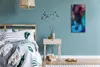 Küche Wohnzimmer Wand Leinwand Uhr 30x60 Malerei abstrakte Produktbild-Vorschau 4