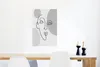 MuchoWow® Poster Minimalismus - Gesicht - Schwarz - Weiß Produktbild-Vorschau 5