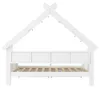 Huisbed 90x200 cm met LED-verlichting, planken, 2 laden en Productafbeelding-voorbeeld 10