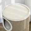PawHut Kratztonne, Katzenkratzbaum mit 3 Höhlen, Spieltonne Produktbild-Vorschau 9