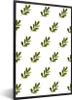 MuchoWow® MuchoWow® Gerahmtes Poster Blätter - Muster - Produktbild-Vorschau 1