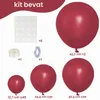 105er Ballonbogen-Set bordeauxrot, 45/38/30/35 cm, Helium, Hochzeit, Geburtstag Productafbeelding-voorbeeld