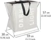WENKO Wäsche Sammler 120L beige Korb Box faltbar Truhe Sack Produktbild-Vorschau 6
