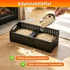 Ikodm, bac à granulés de 48 x 20 x 17 cm, avec 2 chambres Voir les images du produit 4