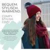 styleBREAKER Damen Strick Bommelmütze mit Farbverlauf und Produktbild-Vorschau 7