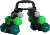 A set of dumbbells with a rack, displayed against a white background. Produktbild-Vorschau