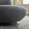 Loungesessel Emma aus Teddy Bouclé drehbar - Grau Produktbild-Vorschau 10