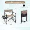 KOMFOTTEU Skladací riadiaci stôl, kempingová stolička so Náhľad obrázku produktu 6
