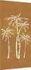 vidaXL Garten-Wanddeko 105x55 cm Cortenstahl Palmen-Design Produktbild-Vorschau 1