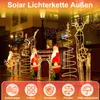 Fiqops Luci solari 12m 200 LED luce corda 8 modalità luci Anteprima dell’immagine prodotto 6