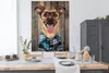 MuchoWow® Poster Hund - Brille - Bluse - Hipster 120x160 cm Produktbild-Vorschau 3