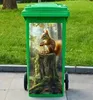 GKA Mülltonnenaufkleber Eichhörnchen auf Baumstamm Produktbild-Vorschau 3